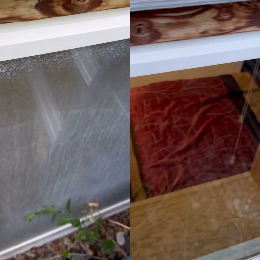 Hard water stain removal from glass windows in Bozeman, MT